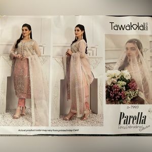 New Pakistani Indian designer 3pc suit